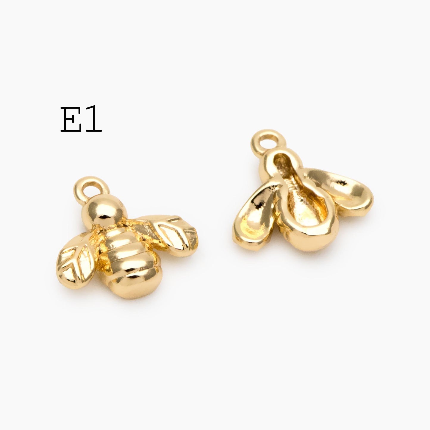 10pcs Gold/ Silver Bee Charm Jewelry Making, Insect Theme Supplies (GB-3093)