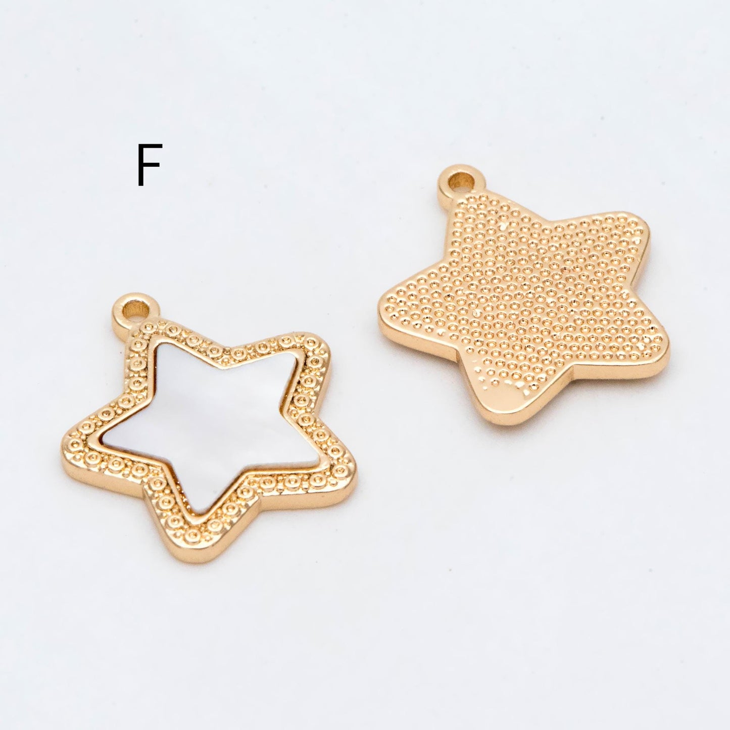 4pcs Gold Star Charm, Earring Findings, Jewelry Making, Diy Material, Jewelry Supplies (GB-2900)