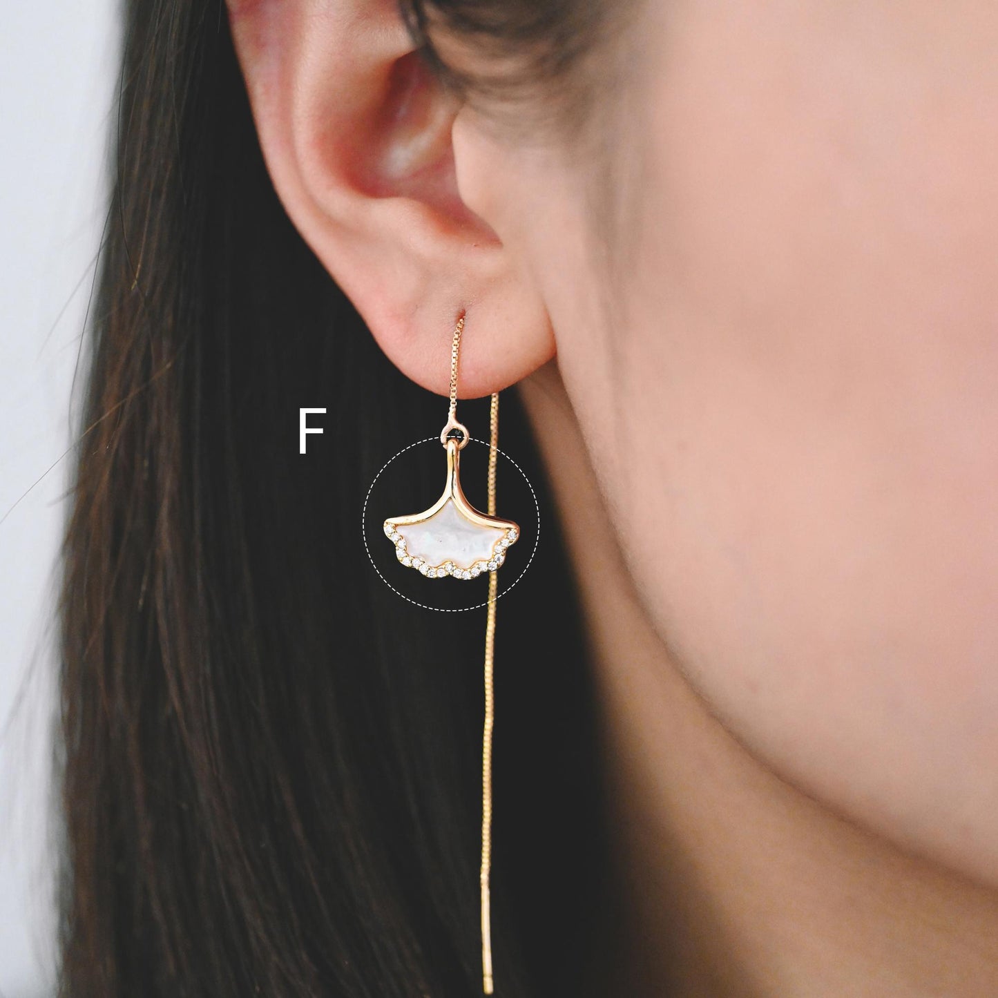 4pcs CZ Pave Flower Charms, 18K Real Gold/ Rhodium plated Brass, Flower Earring Pendants (GB-3579)