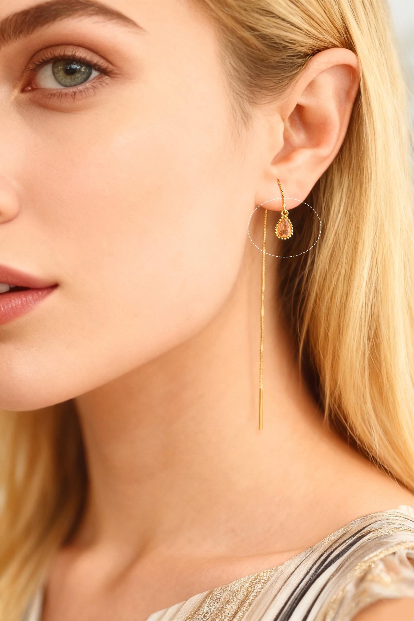 10pcs CZ Pave Teardrop Birthstone Charms 8x5mm, Gold Plated Brass Crystal Charms, Diy Jewelry Making Supplies (GB-3657)