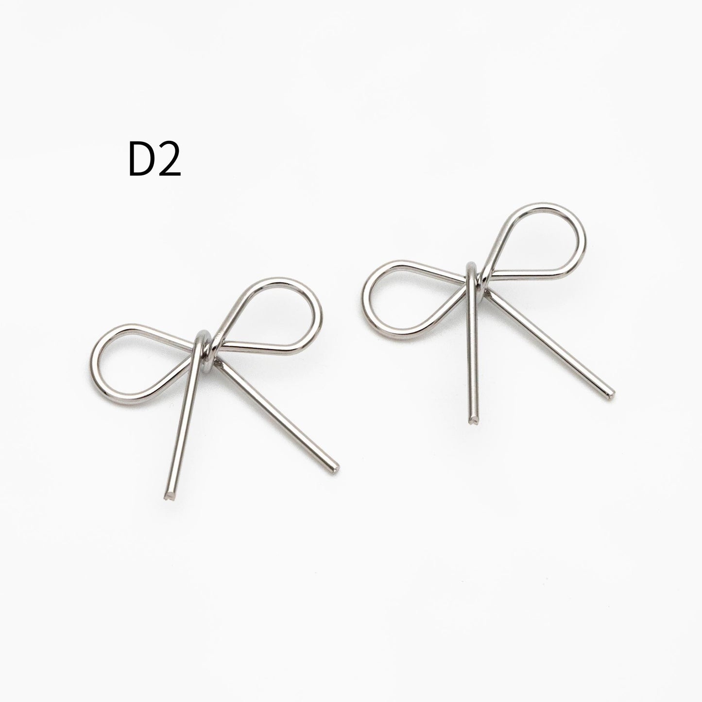 10pcs Gold/ Silver Bowknot Charms 18mm, Christmas Pendants, Bow Knot Pendant (#GB-2745)