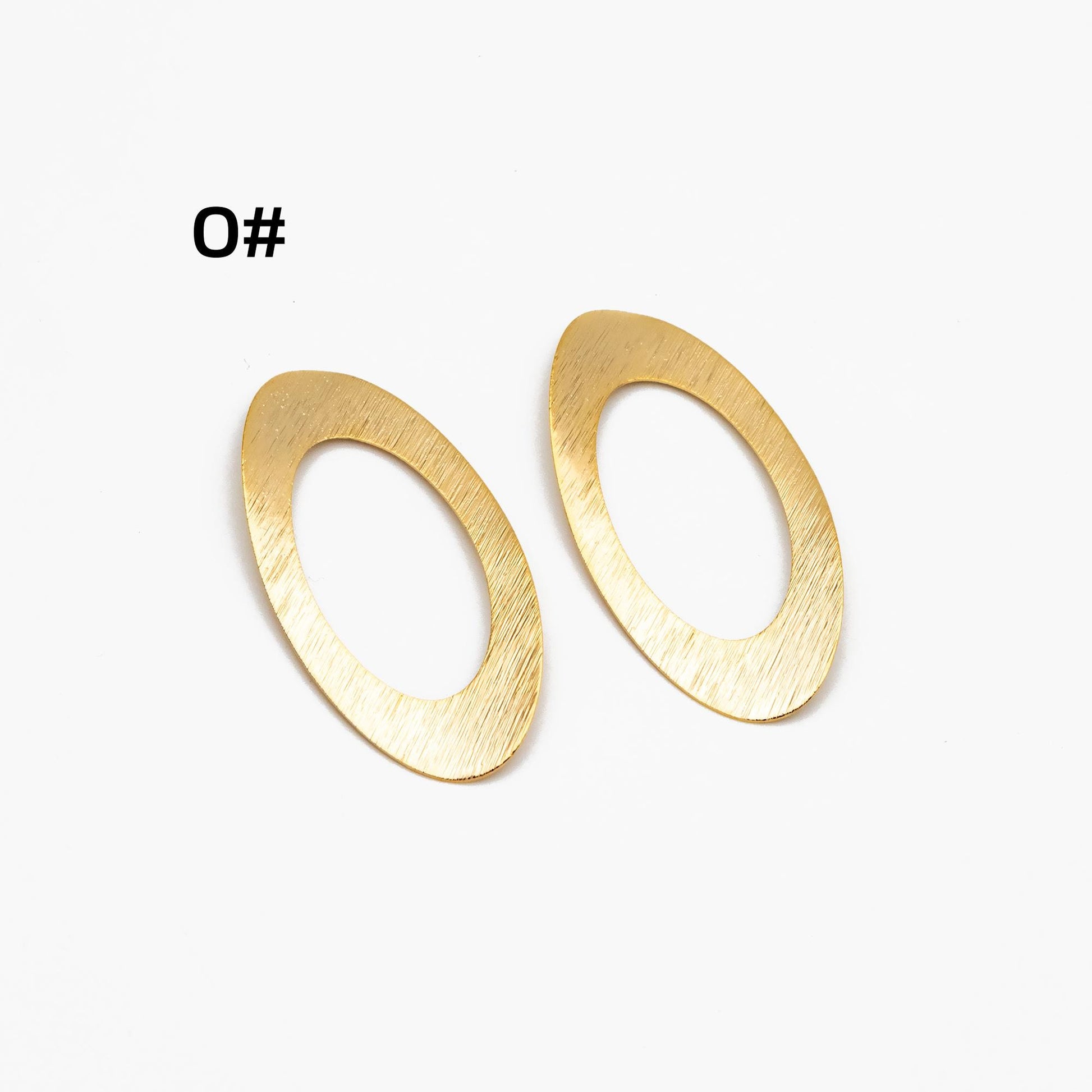 10pcs Gold/ Silver Brushed Geometric Charm Connectors, 18K Gold/ Rhodium Plated Brass Earring Findings (GB-3817)