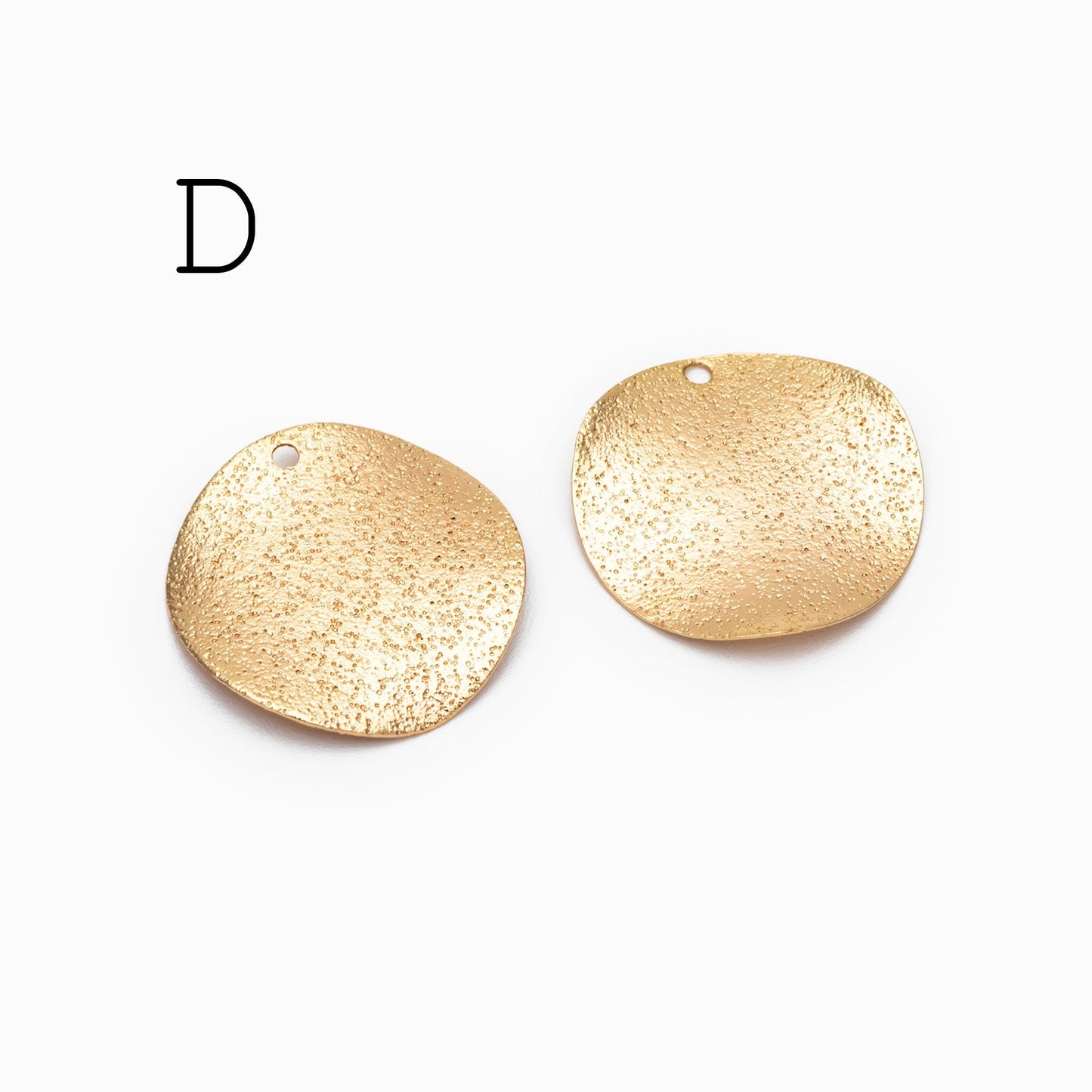 10pcs Gold Geometric Charms, Gold plated Brass Rustic Pendants, Lead Nickel Free (GB-265)