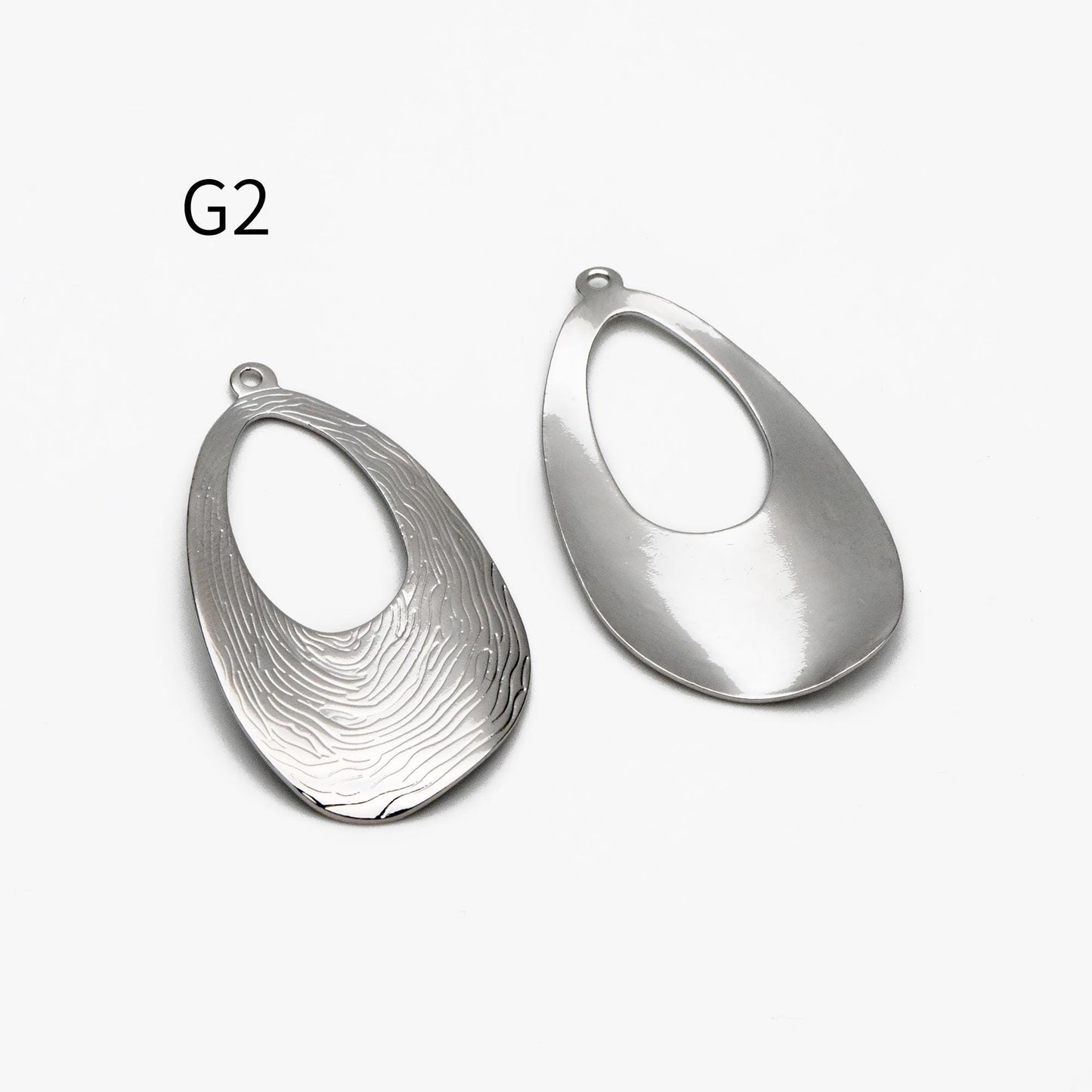 10pcs Gold/ Silver Tone Hammered Geometric Charm, Gold/ Rhodium plated Brass Earring Pendants (GB-1404)