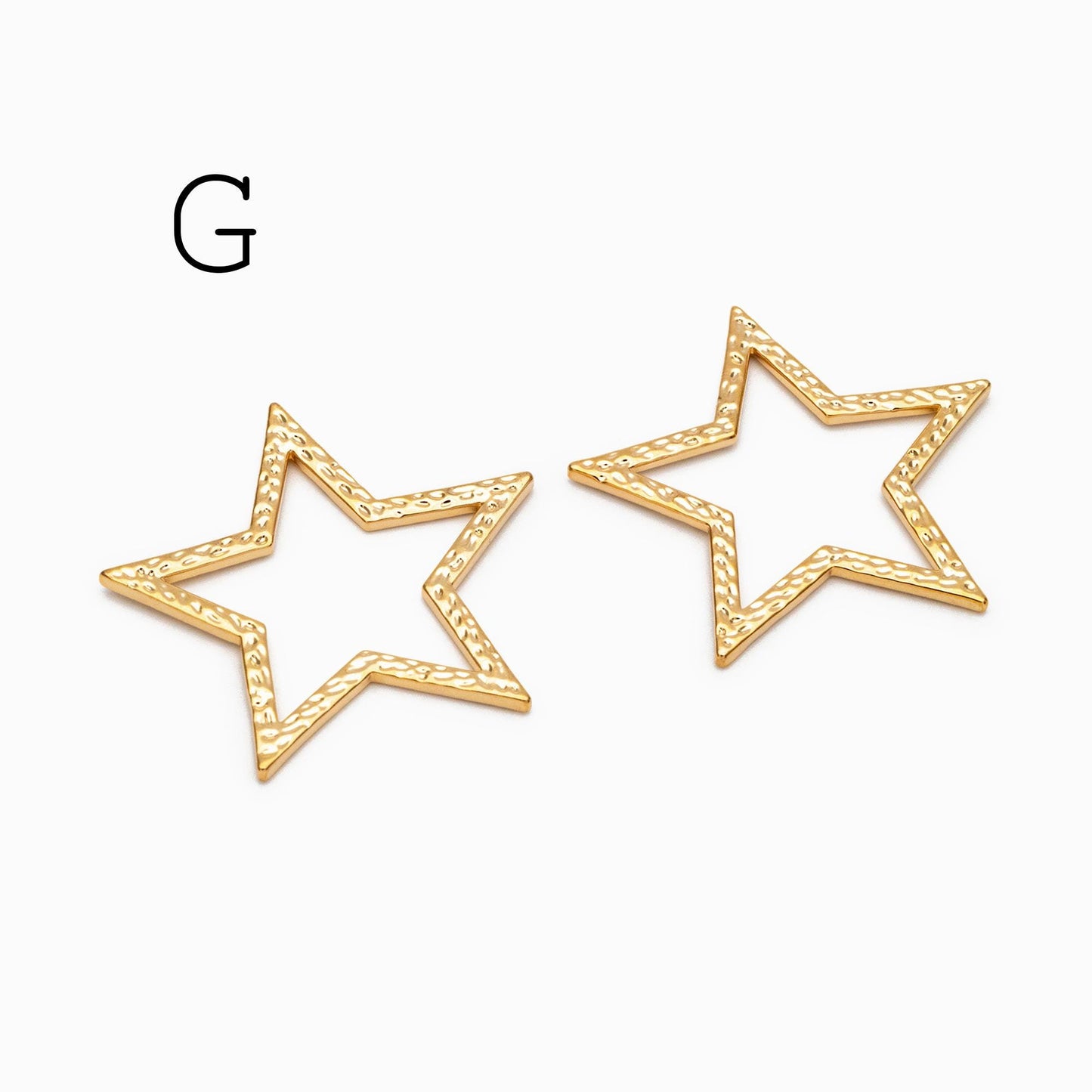 10pcs Gold Geometric Charm Connectors, 18K Gold plated Brass Earring Pendants (GB-2750)