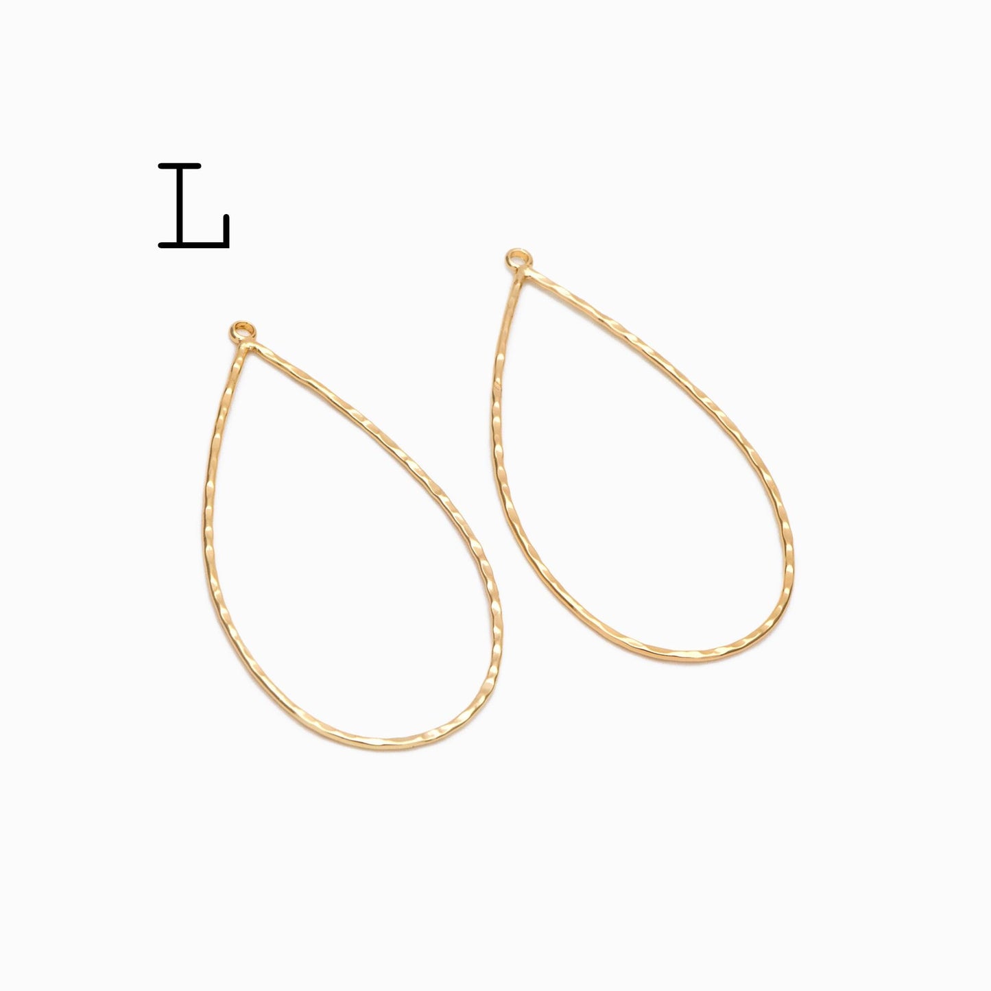 10pcs Gold Geometric Charm Connectors, 18K Gold plated Brass Earring Pendants (GB-2750)