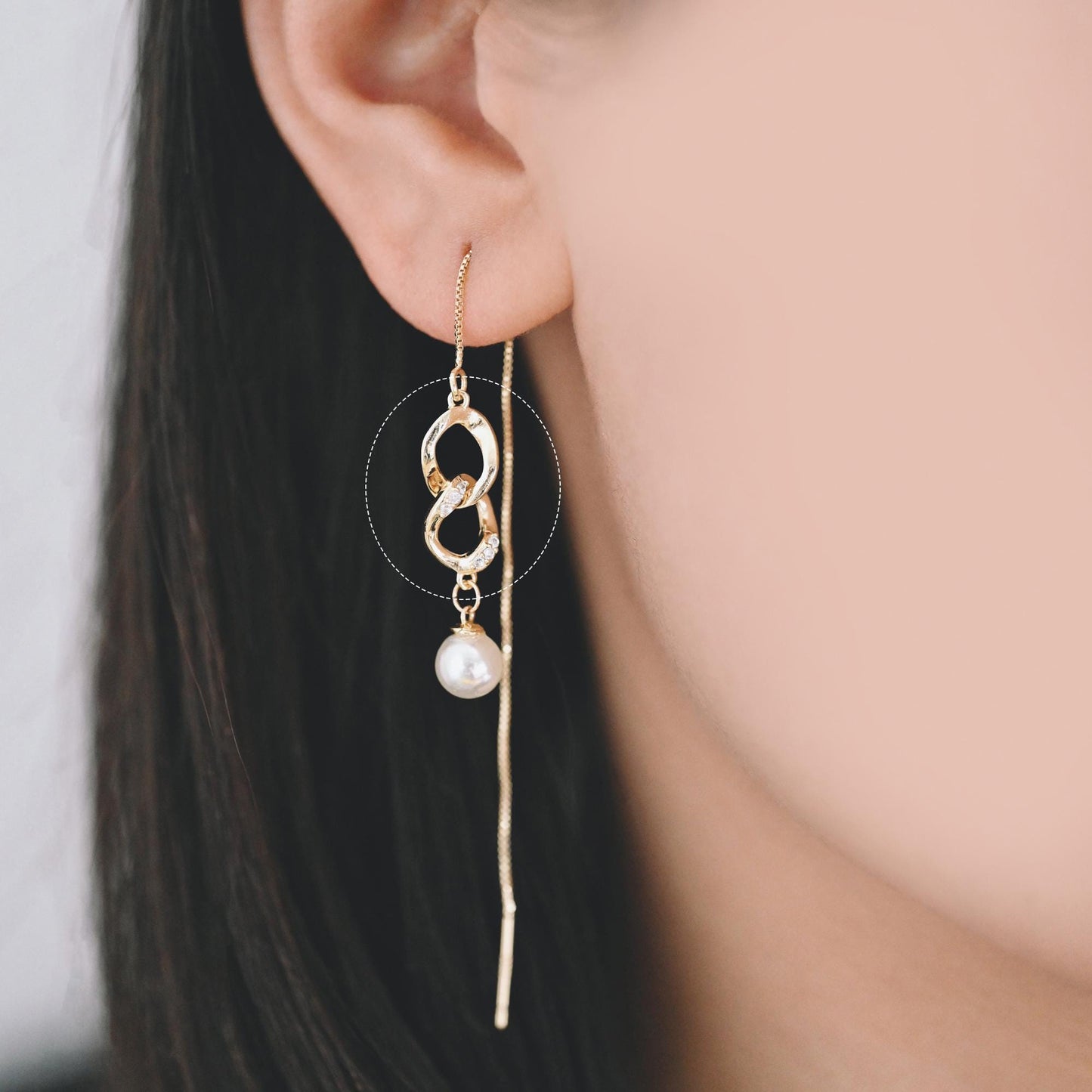 4pcs Gold Chain Connector Links, Bracelet Connector, Earring Findings, Jewelry Making, Diy Material, Jewelry Supplies (GB-2197)