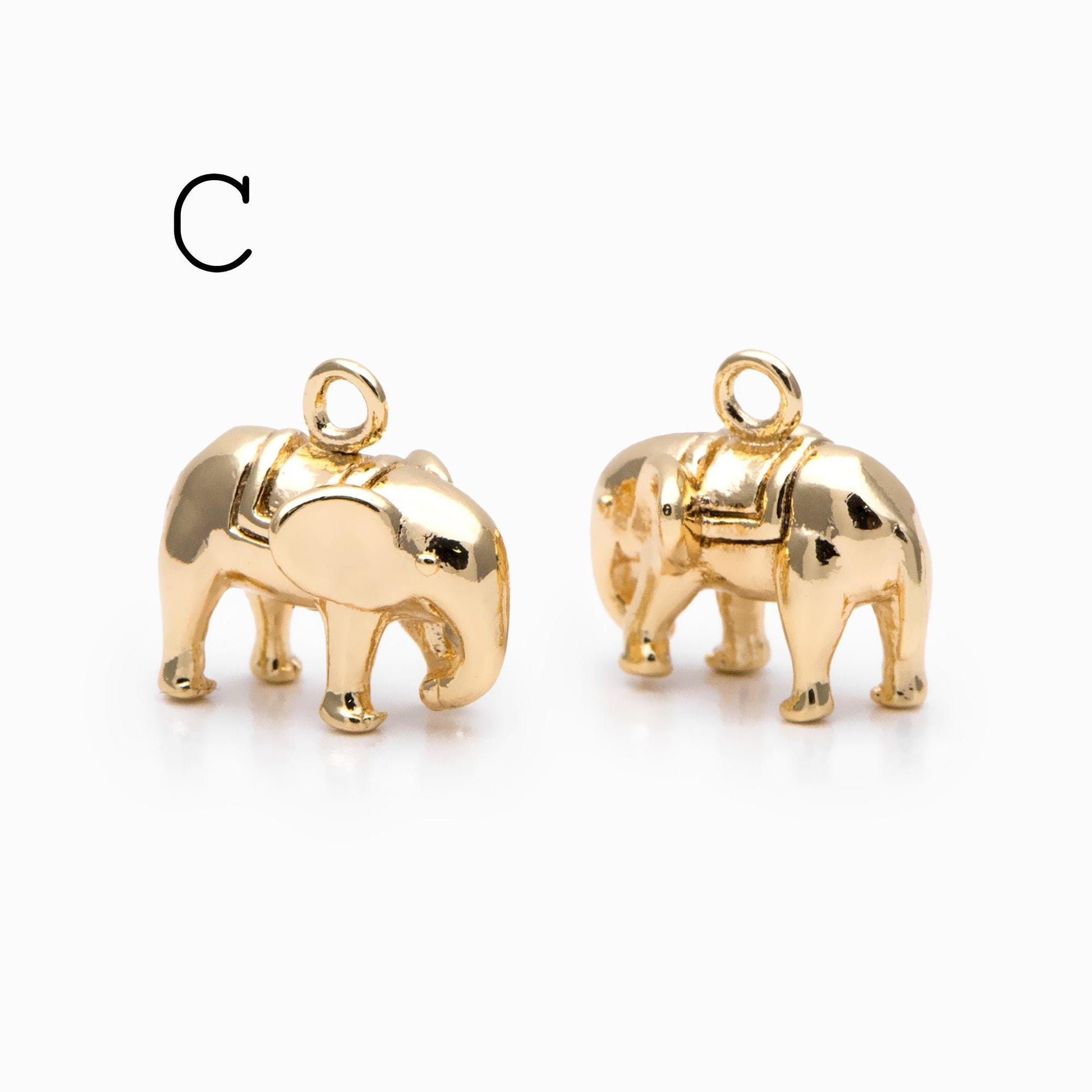 10pcs Gold Cute Animal Charm, Jewelry Making, Diy Material, Jewelry Supplies (GB-2707)