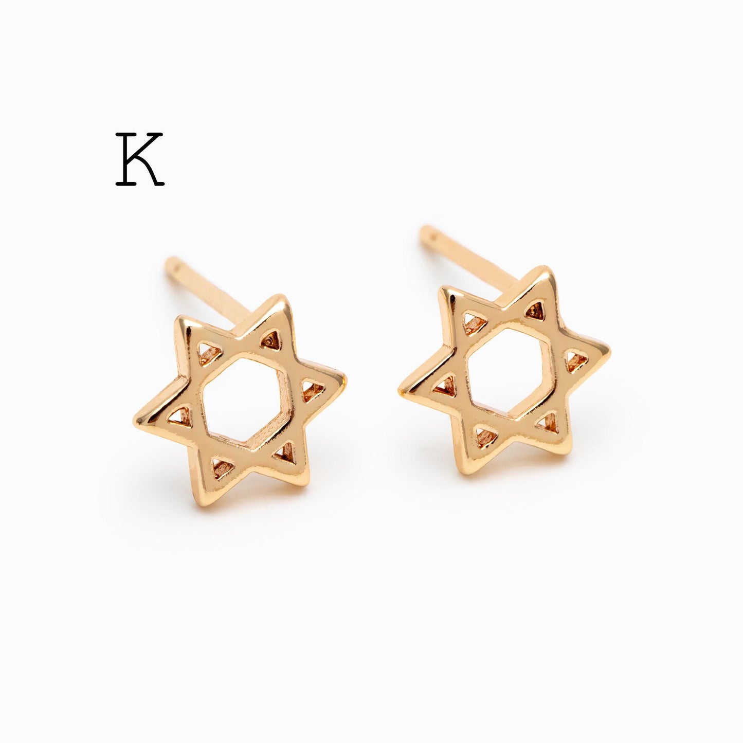 10pcs Minimalist Gold Stud Earring - Sun, Moon, Star Styles (#GB-3041)