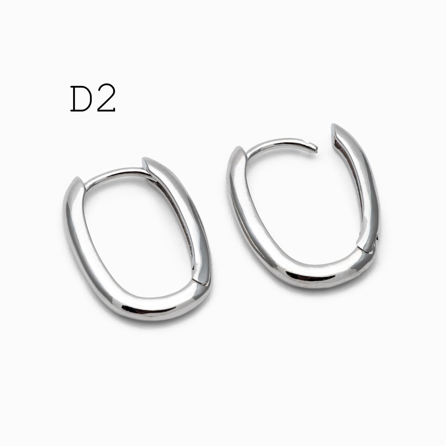 10pcs Gold/ Silver tone Oval Leverback Ear Hooks 14x10mm, Gold/ Rhodium plated on Brass, Earring Hoop Components (GB-1656)