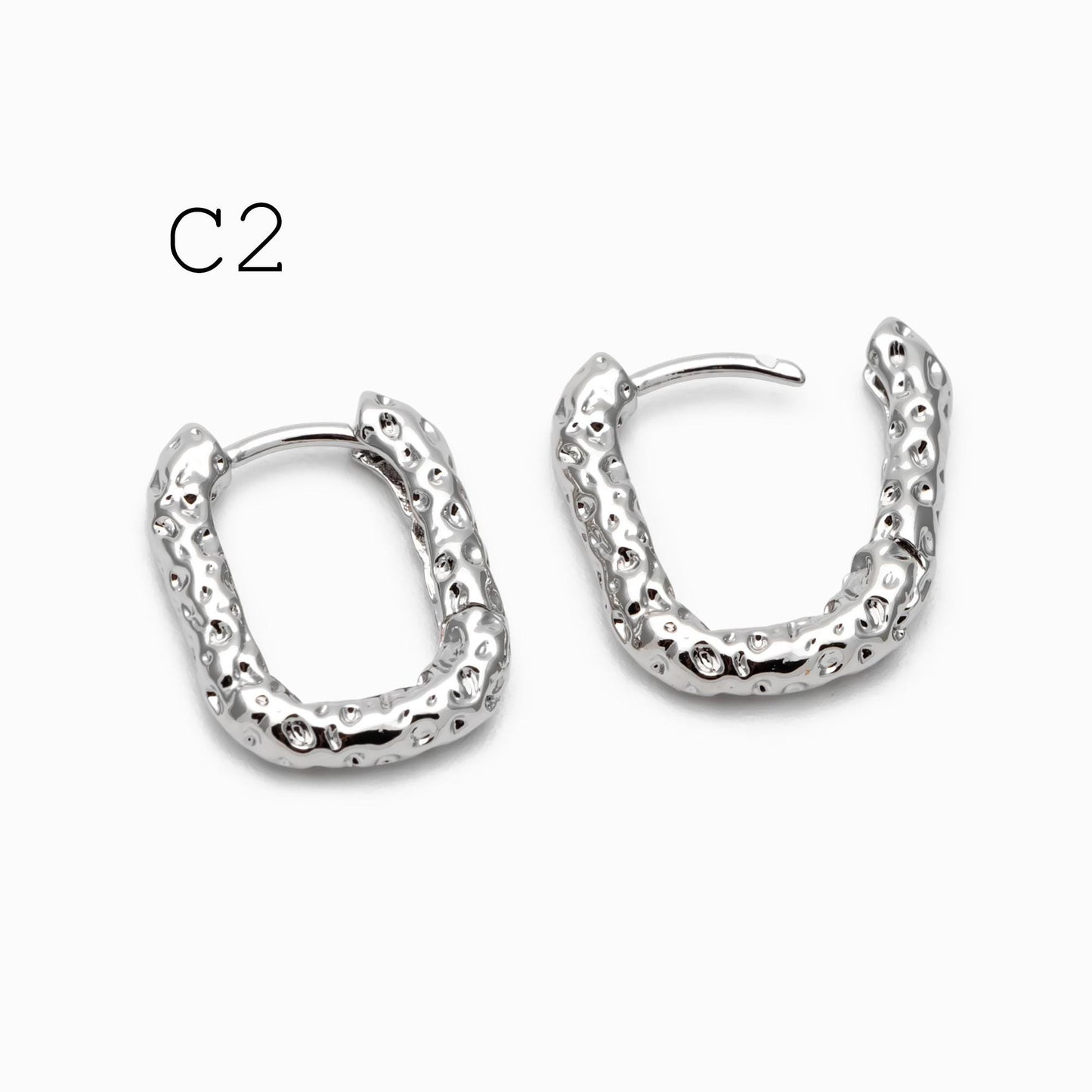 10pcs Gold/ Silver tone Oval Leverback Ear Hooks 14x10mm, Gold/ Rhodium plated on Brass, Earring Hoop Components (GB-1656)