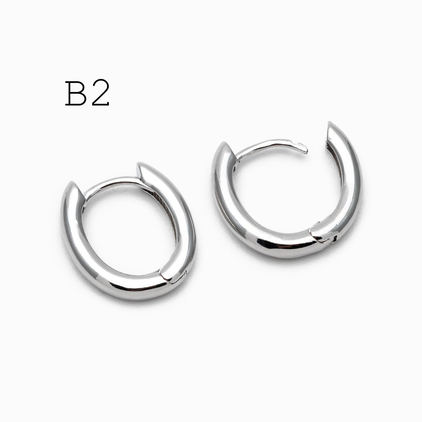 10pcs Gold/ Silver tone Oval Leverback Ear Hooks 14x10mm, Gold/ Rhodium plated on Brass, Earring Hoop Components (GB-1656)