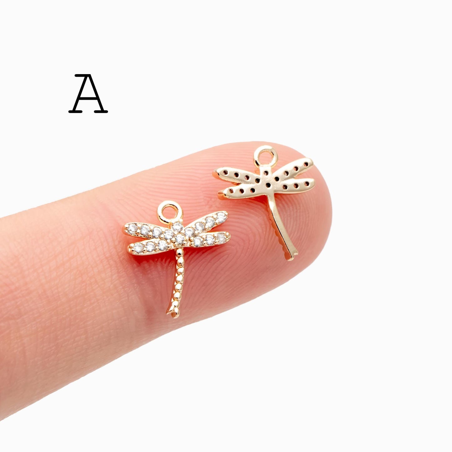 4pcs Dragonfly Charms for Crafting and Jewelry Design (GB-3196)