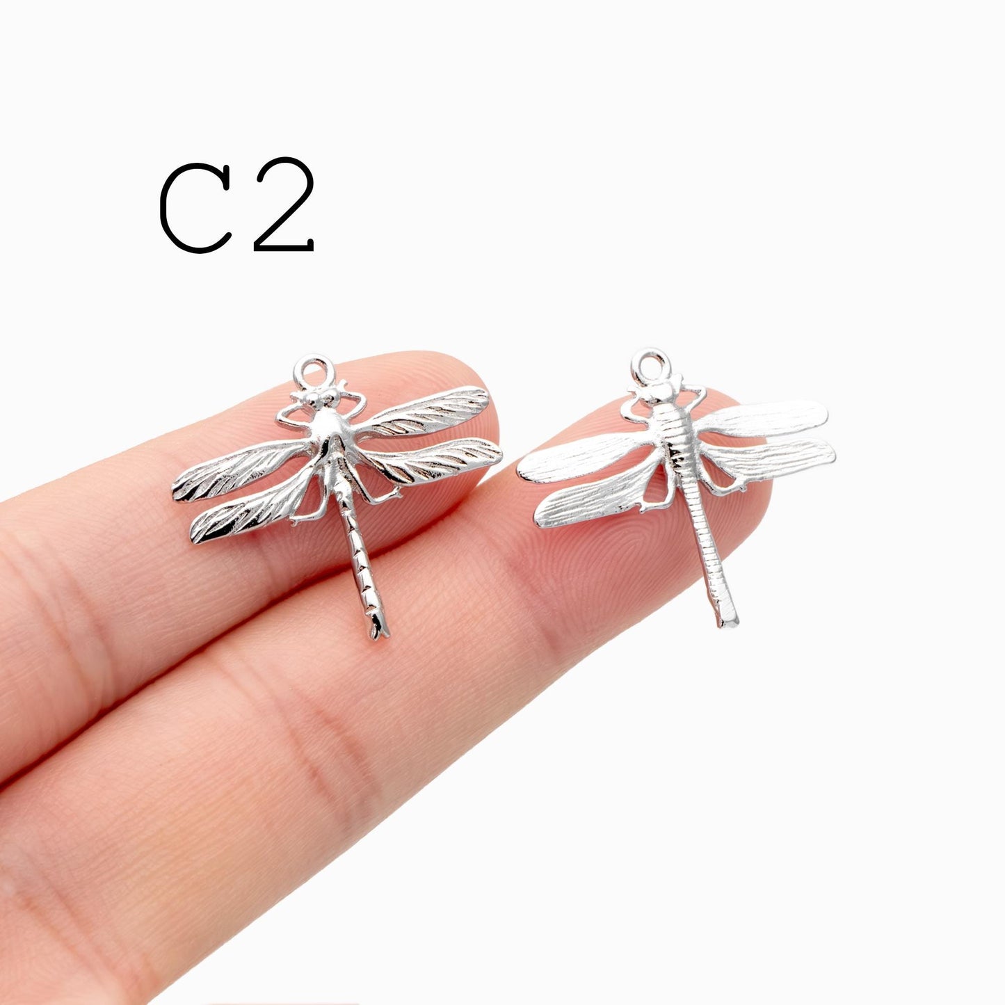 4pcs Dragonfly Charms for Crafting and Jewelry Design (GB-3196)