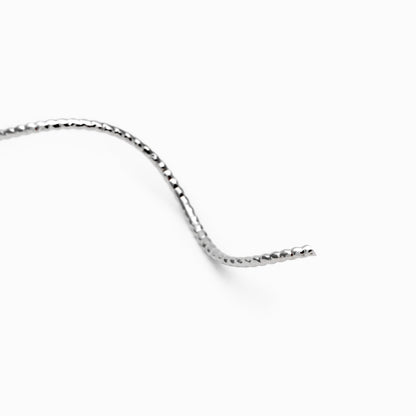 10pcs Silver Tone Twist Bar Pendants 67mm, Earring Component Charms (GB-4720)