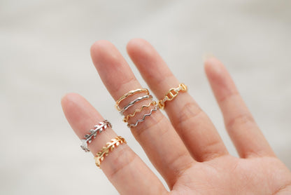 4pcs Gold/ Silver Ring, Everyday Ring, Modern Style Ring, Fashion Rings, Dainty Rings (#JZ-018)