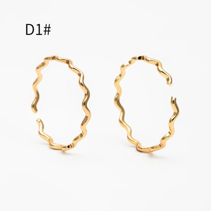 4pcs Gold CZ Pave Knuckle ring, Chain rings, Midi rings, Mid finger ring (#GB-2115)