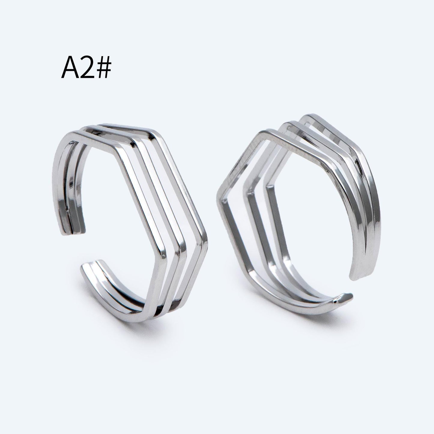 4pcs Gold/ Silver Ring, Everyday Ring, Fashion Rings, Dainty Rings, Adjustable Ring (#JZ-020)