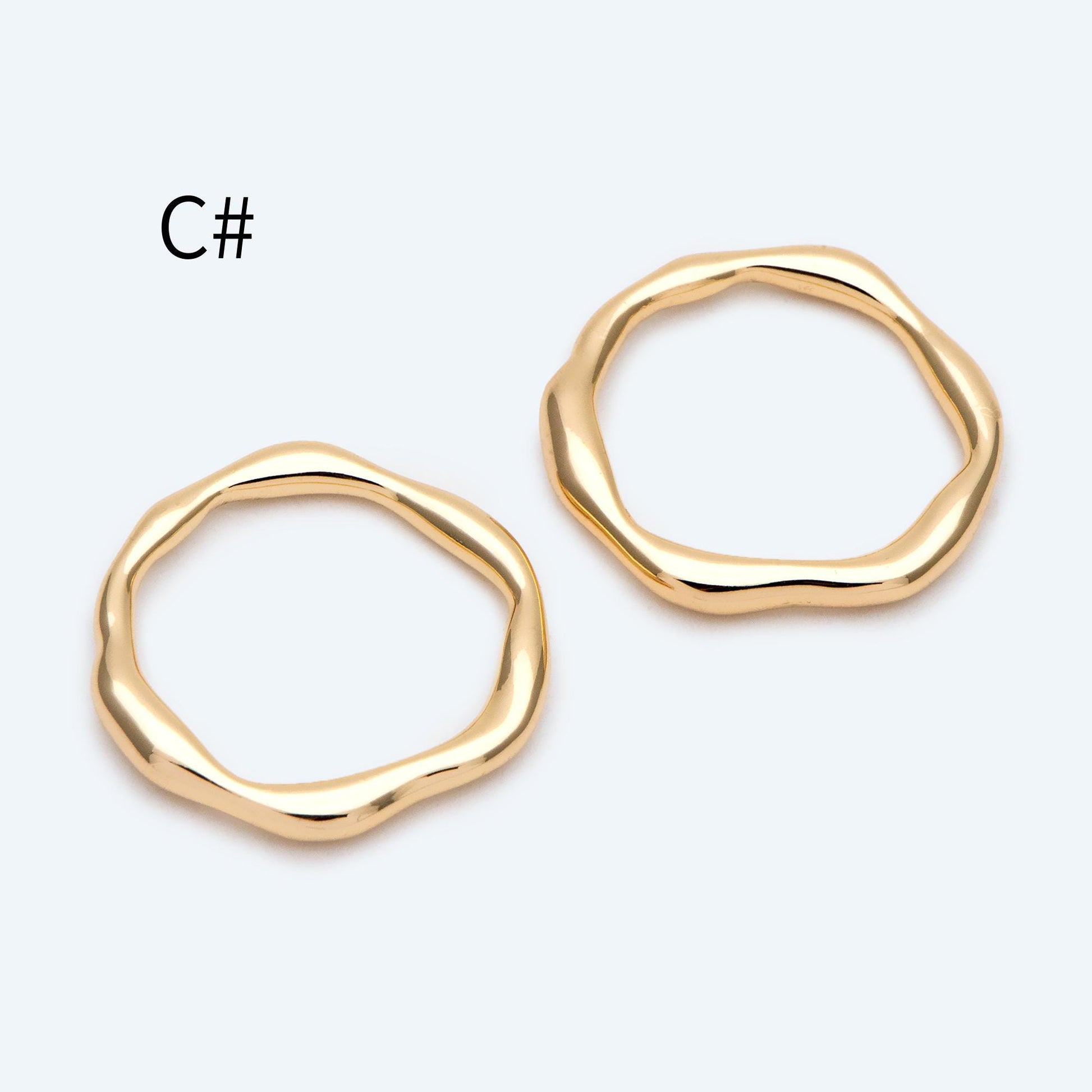 4pcs Gold/ Silver Double Band Triangle Ring, Everyday Ring, Fashion Rings, Dainty Rings, Adjustable Ring (#GB-4167)