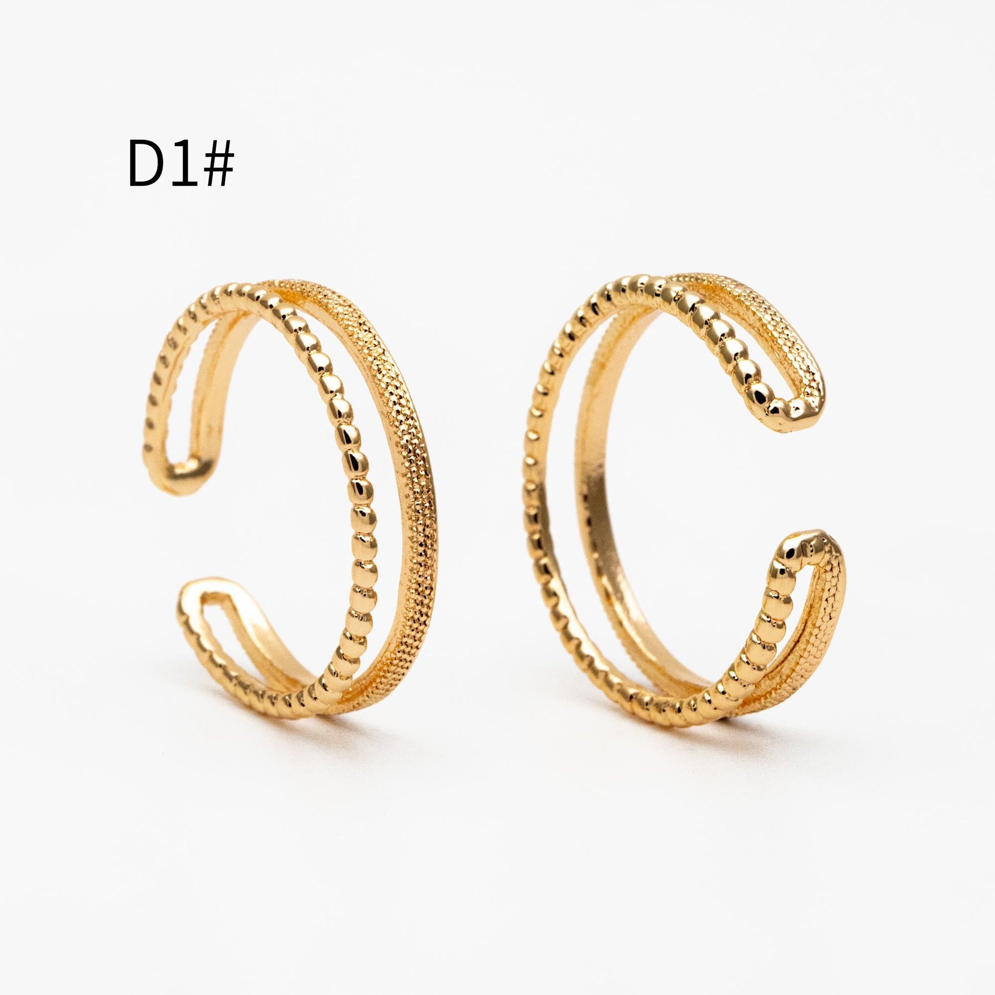 4pcs Gold Bamboo Ring, Finger Ring, Everyday Ring, Modern Style Ring, Fashion Rings, Dainty Rings (#GB-4051)