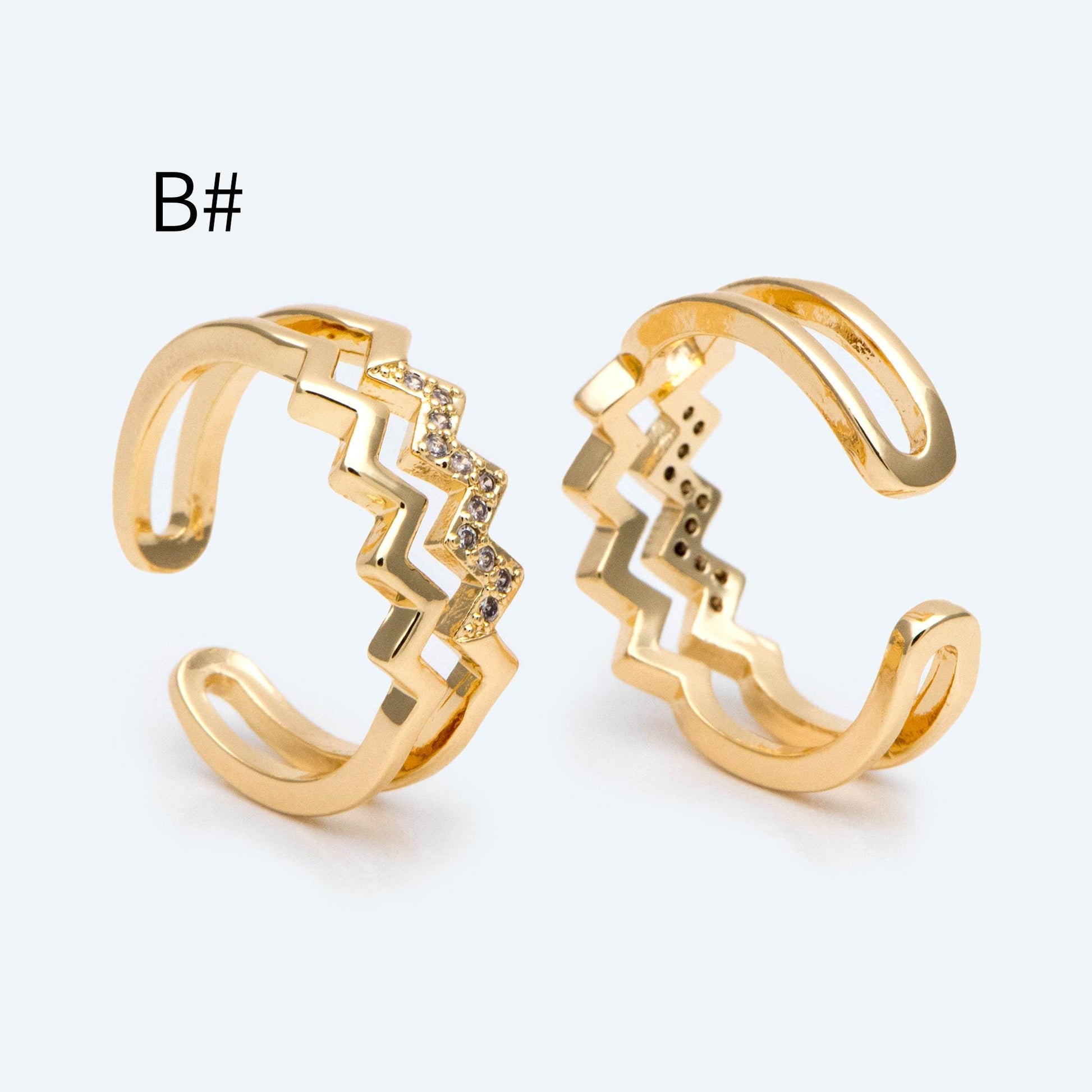 4pcs Gold Finger Ring, Everyday Ring, Modern Style Ring, Fashion Rings, Dainty Rings (#JZ-027)