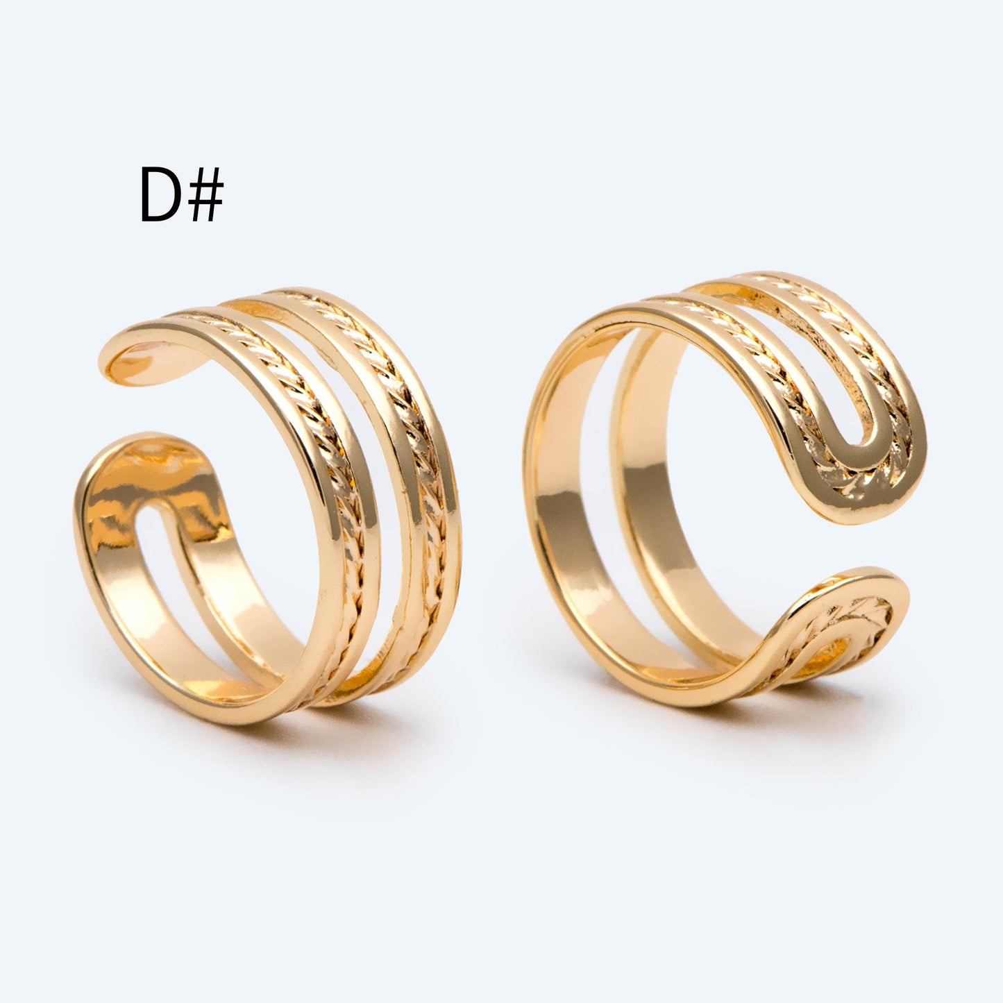 4pcs Gold Finger Ring, Everyday Ring, Modern Style Ring, Fashion Rings, Dainty Rings (#JZ-027)