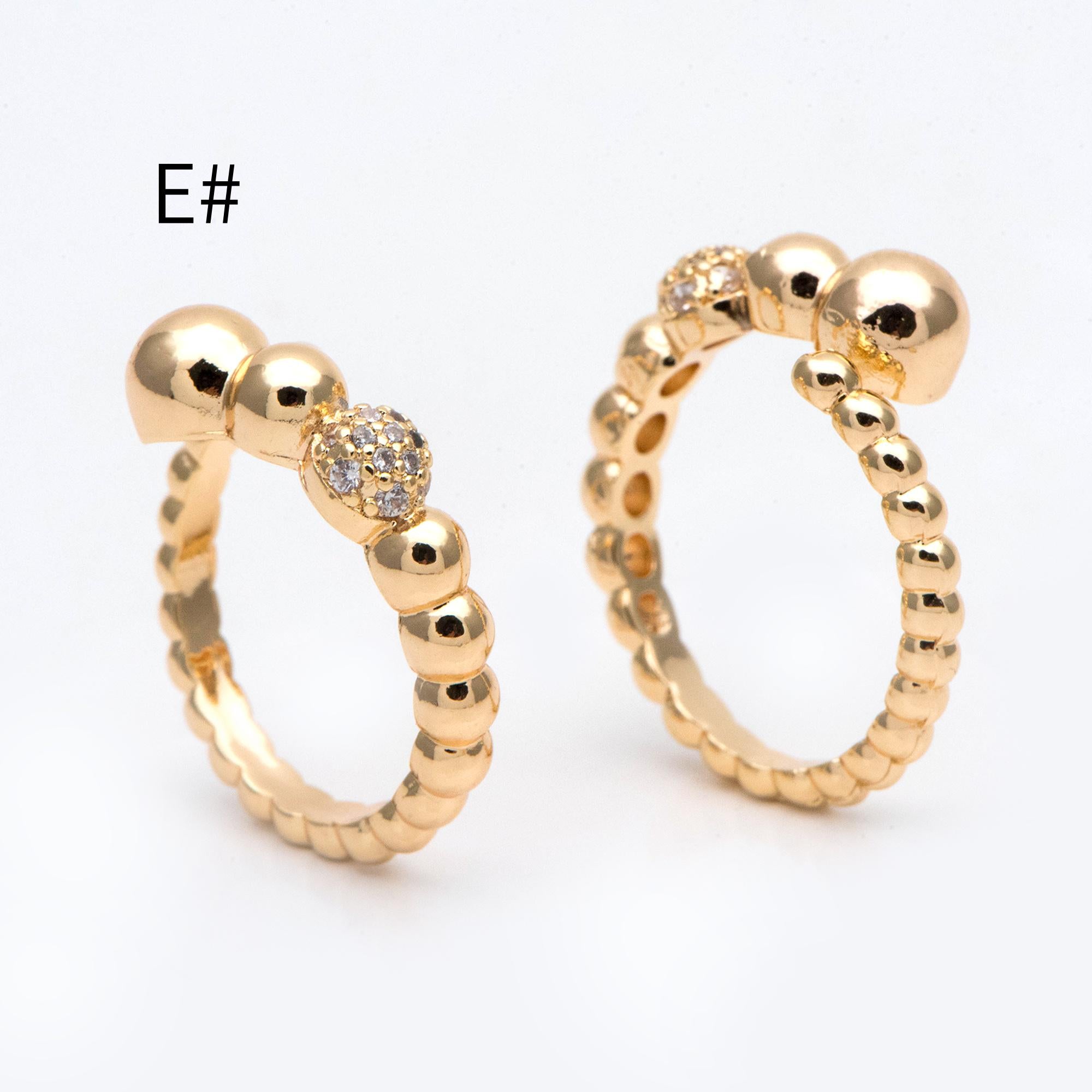 4pcs Gold Finger Ring, Everyday Ring, Modern Style Ring, Fashion Rings, Dainty Rings (#JZ-027)