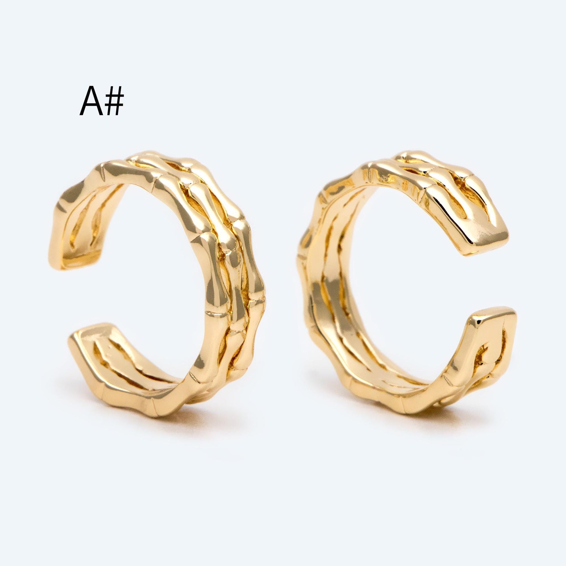 4pcs Gold Triple Band Ring, Everyday Ring, Modern Style Ring, Fashion Rings, Minimalist Ring (#GB-3629)