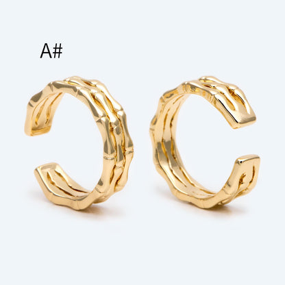 4pcs Gold Triple Band Ring, Everyday Ring, Modern Style Ring, Fashion Rings, Minimalist Ring (#GB-3629)