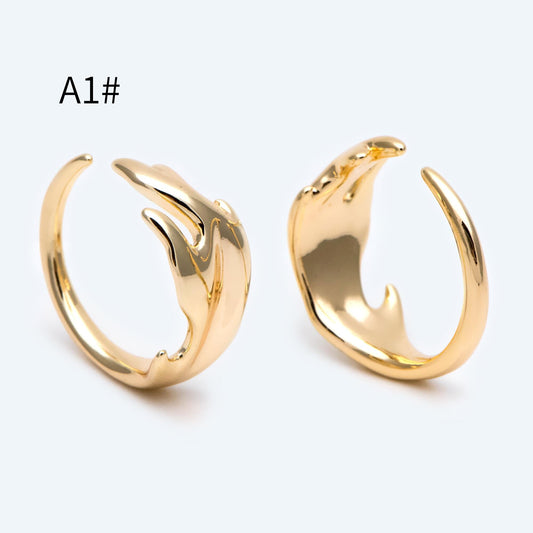 4pcs Gold Finger Ring, Everyday Ring, Modern Style Ring, Fashion Rings, minimalist ring (#JZ-031)