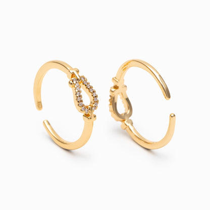 4pcs CZ Pave Finger Ring, Gold/ Rhodium plated Brass, Gift for Her, Dainty Ring, Minimalist Ring (#JZ-011)