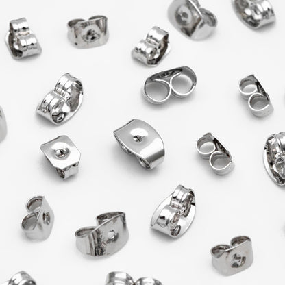 20pcs Gold plated Brass Ear Nuts, Earring Back Stoppers 5mm/ 7mm, Jewelry Findings Wholesale (#GB-142)