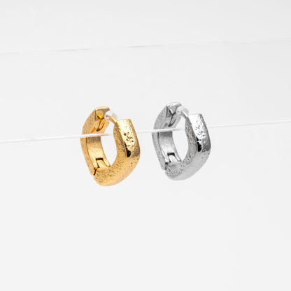 4pcs Gold/ Silver Tone Rhombus Earrings, 18K Gold/ Rhodium plated Brass, Huggie Earrings, Minimalist Earrings (GB-4735)