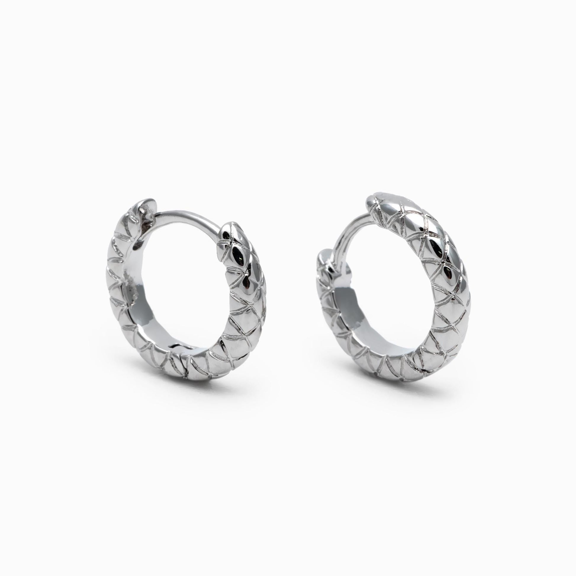 10pcs Gold/ Silver Textured Hoop Earrings, Huggie Earrings, Minimalist Earring, Small Gold Hoops Earring (GB-4741)