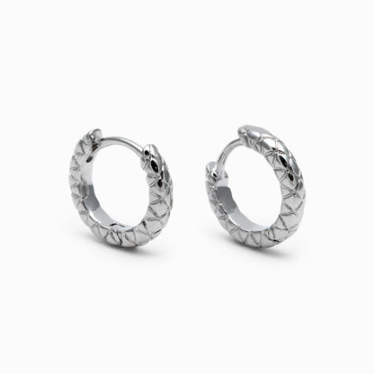 10pcs Gold/ Silver Textured Hoop Earrings, Huggie Earrings, Minimalist Earring, Small Gold Hoops Earring (GB-4741)