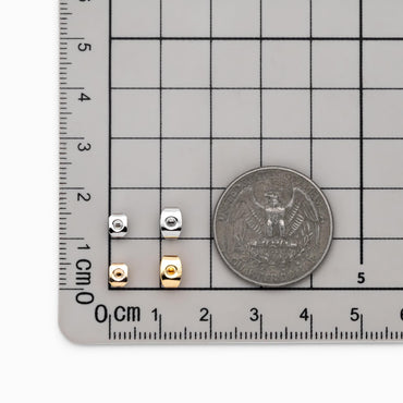 20pcs Gold plated Brass Ear Nuts, Earring Back Stoppers 5mm/ 7mm, Jewelry Findings Wholesale (#GB-142)