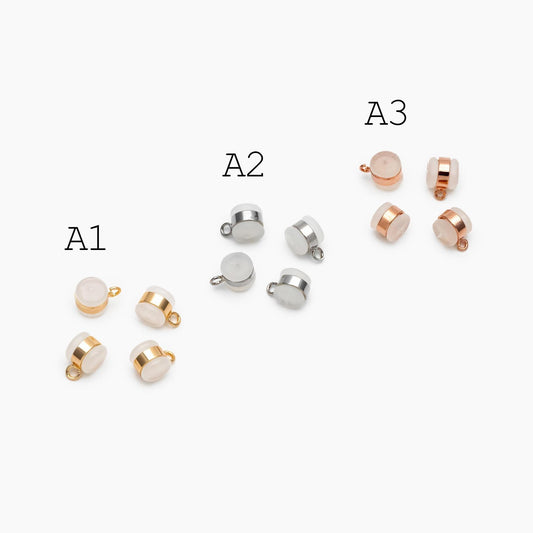 20pcs Gold/ Rhodium plated Ear Nuts, Earring Back Stoppers, Jewelry Findings Wholesale (#GB-651)