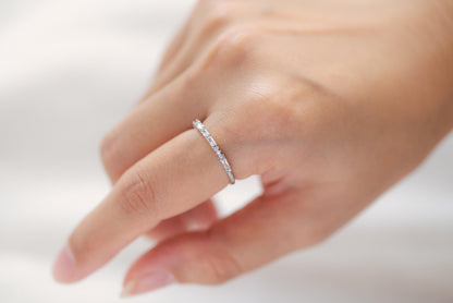 4pcs CZ Pave Finger Ring, Gold/ Rhodium plated Brass, Gift for Her, Stackable Ring, Minimalist Ring(#GB-4687)