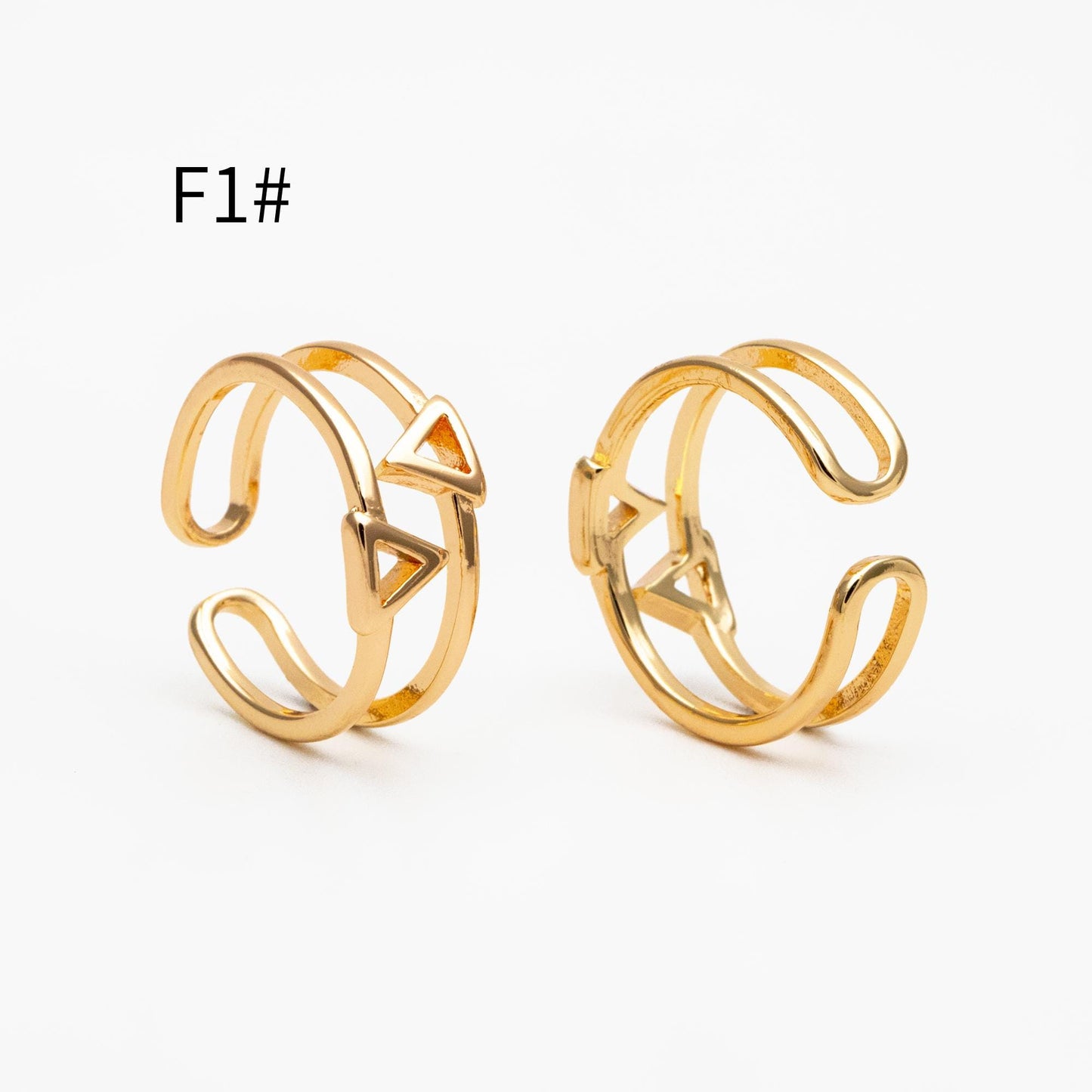 4pcs Gold/ Silver Ring, Everyday Ring, Fashion Rings, Dainty Rings, Adjustable Ring (#JZ-020)