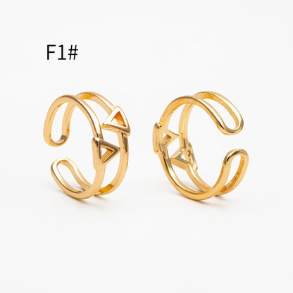 4pcs Gold/ Silver Ring, Everyday Ring, Fashion Rings, Dainty Rings, Adjustable Ring (#JZ-020)