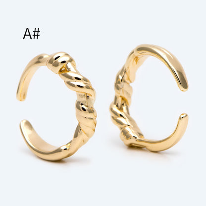 4pcs Gold Feather Finger Ring, Everyday Ring, Modern Style Ring, Fashion Rings, Dainty Rings (#GB-3925)