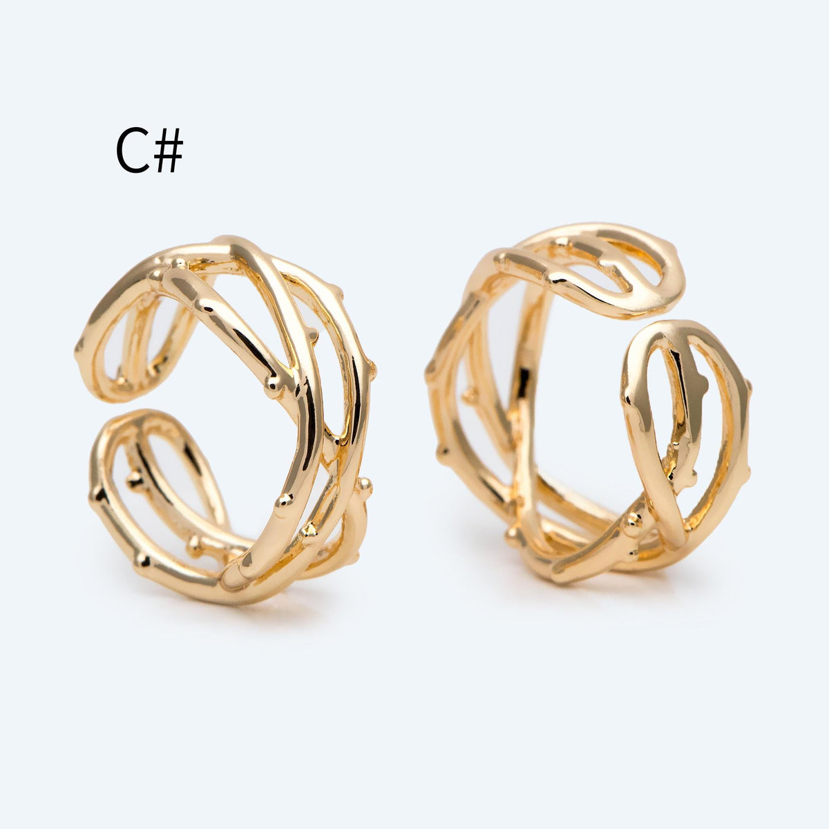 4pcs Gold Dainty Ring, Everyday Ring, Modern Style Ring, Fashion Rings, Minimalist Ring (#JZ-029)