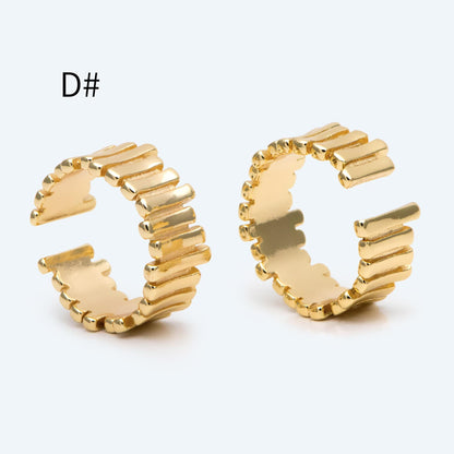 4pcs Gold Triple Band Ring, Everyday Ring, Modern Style Ring, Fashion Rings, Minimalist Ring (#GB-3629)