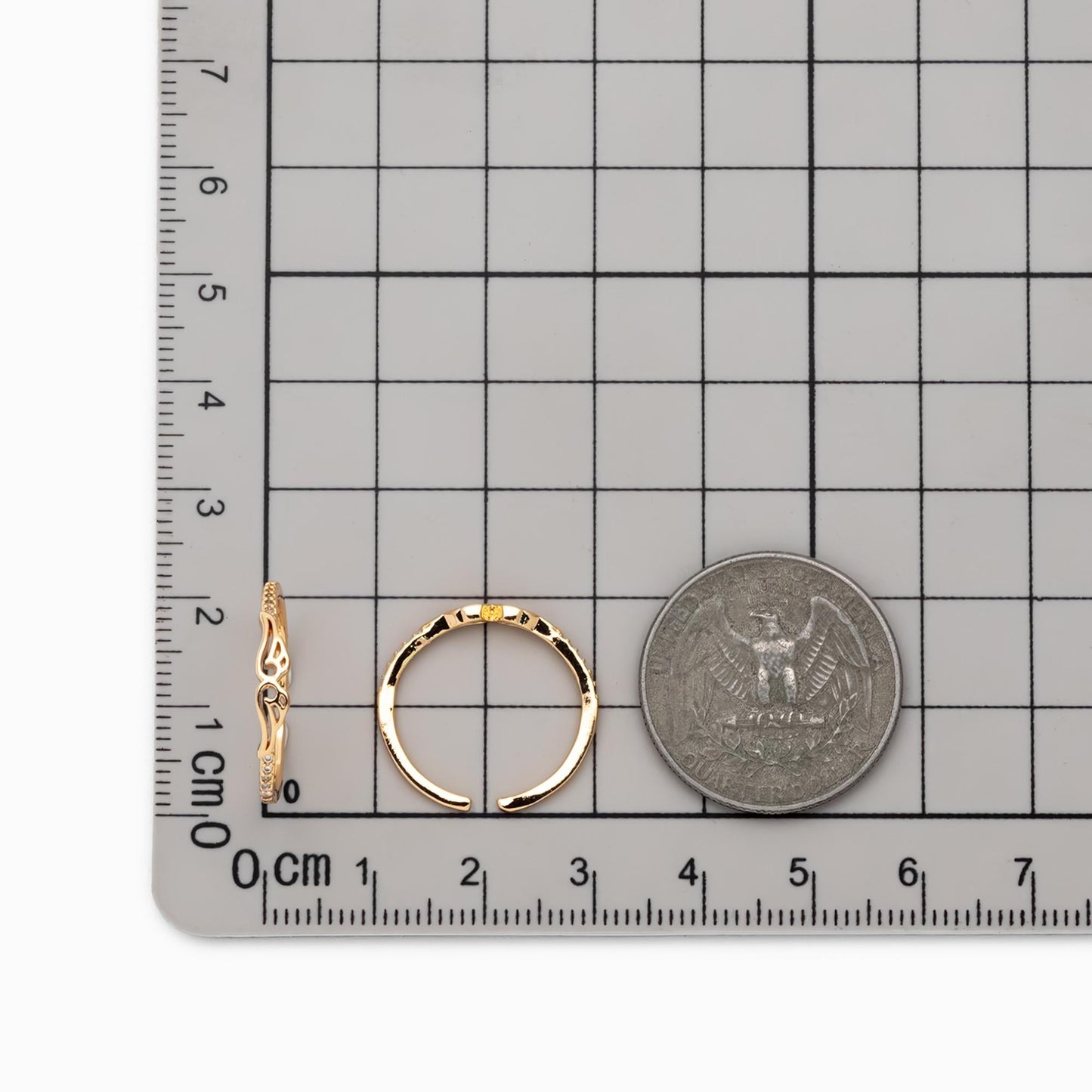 4pcs CZ Pave Wing Ring, Modern Style Ring, Fashion Rings, Dainty Rings, Adjustable Ring (#JZ-002)