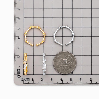 4pcs CZ Pave Gold Finger Ring, Bone Ring, Everyday Ring, Modern Style Ring, Fashion Rings, Dainty Rings (#JZ-009)