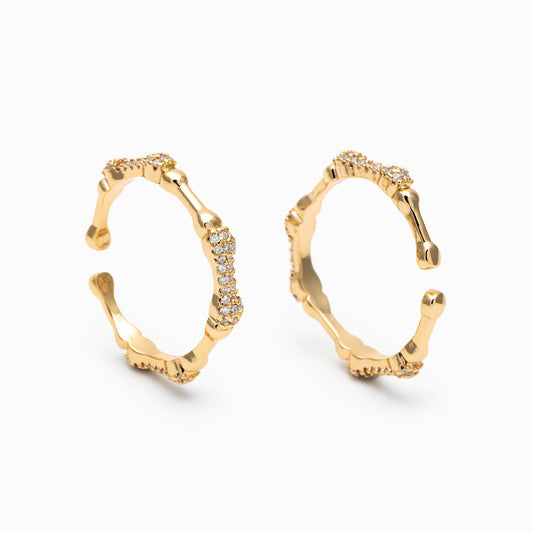 4pcs CZ Pave Gold Finger Ring, Bone Ring, Everyday Ring, Modern Style Ring, Fashion Rings, Dainty Rings (#JZ-009)