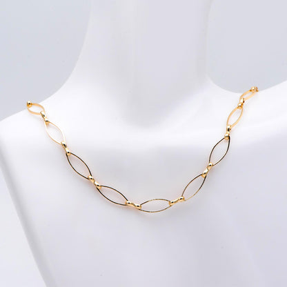 18K Gold plated Brass Oval Chains, Link Size 5x15mm (#LK-441)/ 1 Meter=3.3 ft