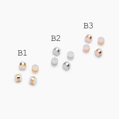 20pcs Gold/ Rhodium plated Ear Nuts, Earring Back Stoppers, Jewelry Findings Wholesale (#GB-651)