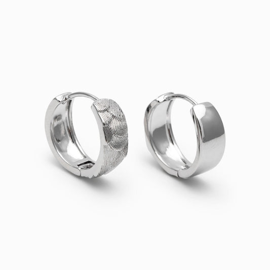 4pcs Gold/ Silver Hoop Earrings, 16mm, 18K Real Gold/ Rhodium plated Brass, Dainty Huggie Earrings, Minimalist Earrings (GB-4756)