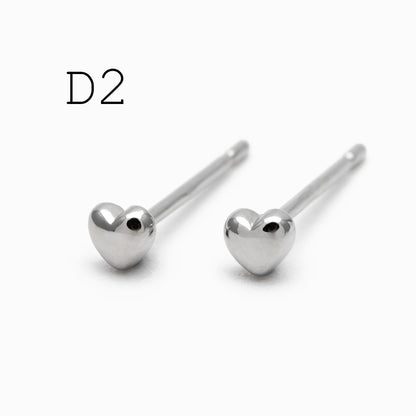 10pcs Gold Minimalist Earrings, 18K Gold Plated Brass, Tiny Stud Earrings (GB-4217)